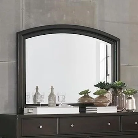 Transitional Dresser Mirror with Beveled Glass